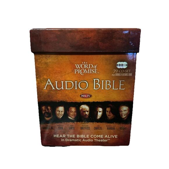The Word of Promise Audio Bible 79 CD Set 2009 NKJV Thomas Nelson Complete VG - Picture 2 of 6